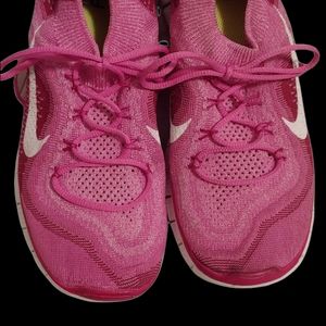 Nike Free 5.0 Flyknit Women's Running Shoes Hot Pi
